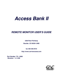 Per vedere il documento Carrier-access 5395 Pearl Parkway Manuale Utente
