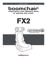 Per vedere il documento Lumisource BoomChair FX2 Manuale Utente
