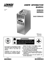 Per vedere il documento Lennox-international-inc G50UHi Manuale Utente