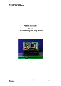 Per vedere il documento Texas-instruments CC1000PP Manuale Utente