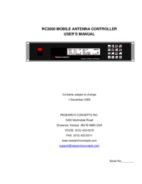 Per vedere il documento Research-concepts RC3000 Manuale Utente