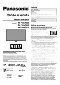 Per vedere il documento Panasonic TXp55vt60e Istruzioni per gli Interventi